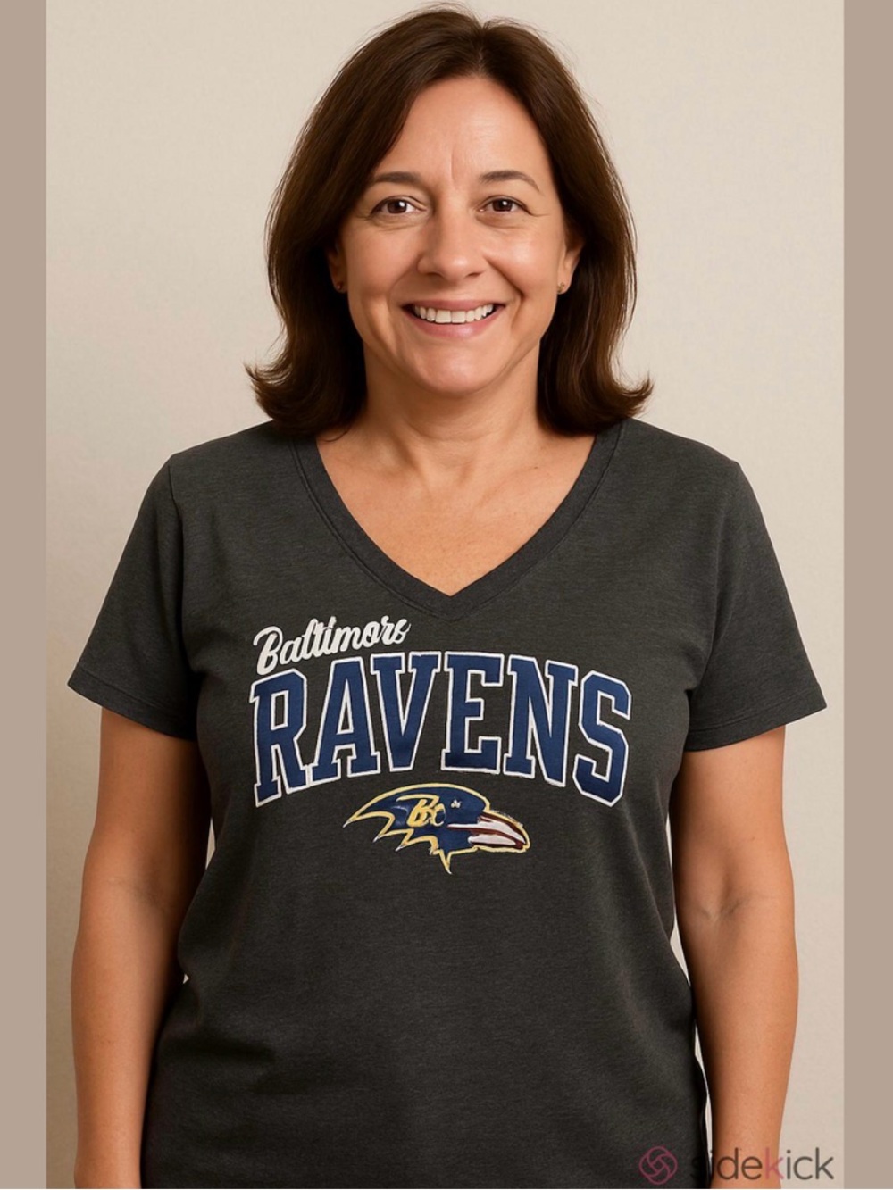 Baltimore Ravens NFL Fan V-Neck Tee XL